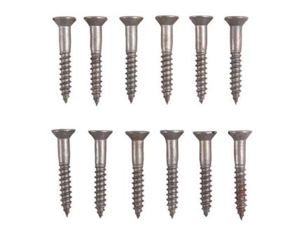 Brownells #6 x 1" Flat Head Wood Screw, Pack of 12