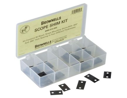 Brownells Scope Shim Kit, Blue Pack of 80