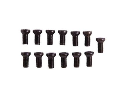 Brownells #6-48 x 0.25" T-10 Weaver Oval Screw, Black Pack of 12