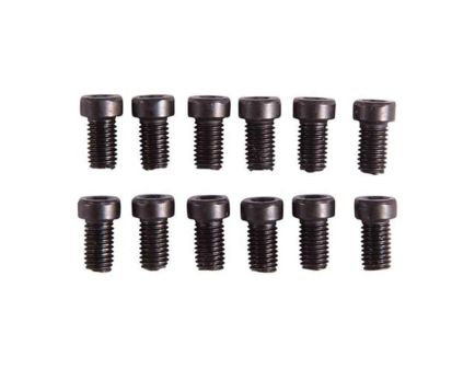 Brownells #6-48 x 0.25" T-10 Fillister Head Screw, Black Pack of 12