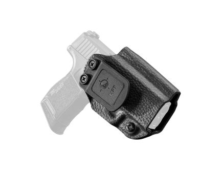 Mission First Tactical Hybrid Sig Sauer P365XL IWB Holster Ambidextrous Kydex/Leather Black - Reliable and Stylish - H3-SIG-4-BLK2