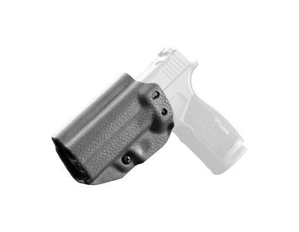 Mission First Tactical Hybrid Sig Sauer P365 X-Macro IWB Holster Ambidextrous Kydex/Leather Black - Secure and Versatile - H3-SIG-6-BLK2