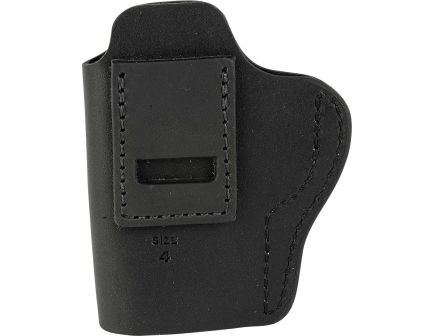 Uncle Mike's Glock G17/G19/G22/G27/G30 IWB Holster Ambidextrous Leather SZ 4 Black - Secure and Reliable Fit - UM-IWB-4-MBL-A