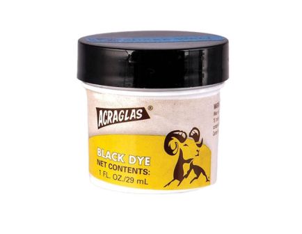 Brownells Acraglas Dye, 1 fl oz Screw-Cap Plastic Jar Black