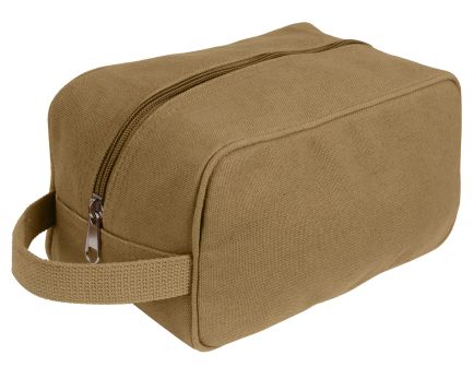 Rothco Canvas Travel Dopp Kit - Coyote Brown