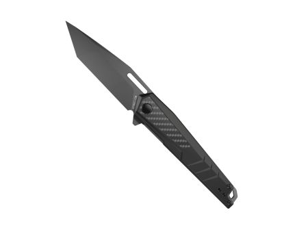 Real Avid RAV-6 Folding Knife Tanto Black - Tactical, for Enhanced Cutting Power - AVRAV6