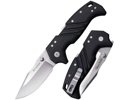 Cold Steel Engage Folding Knife, Clip Point, Black - Durable Handle, Smooth Opening, Reliable Lock, Ideal for EDC and Field Use - CS-FL-35DPLC