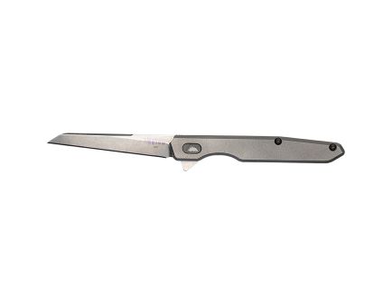 Zac Brown's Southern Grind Quill Folding Knife Tanto Silver - Tactical, for Precision, Sleek and Modern Aesthetic, Secure Liner Lock - SG08050011
