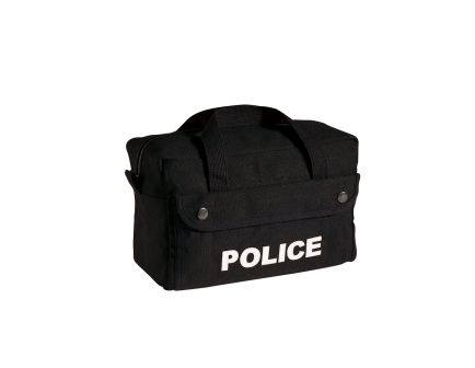 Rothco Canvas Small Black Police Logo Gear Bag