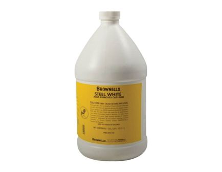 Brownells Steel White Blue and Rust Remover, 128 oz White