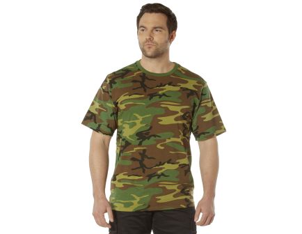 Rothco Full Comfort Fit T-Shirt - Woodland Camo, 3X-Large