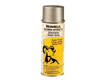 Brownells Aluma-Hyde II Epoxy Based Finish Spray, 12 oz Aerosol Stainless Steel Gray