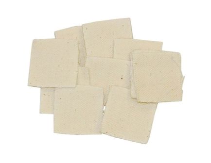 Brownells .40 Cal/.35 Cal 1.50" x 1.50" Heavy-Duty Square Patch, White Pack of 100