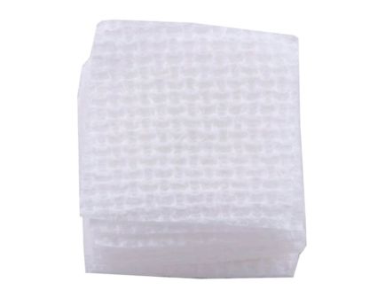 Brownells .25 Cal/.22 Cal 1.13" x 1.13" Square Cross-Lock Patch, White Pack of 1000