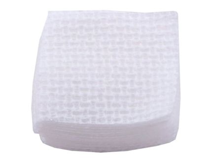 Brownells .270 Cal/.25 Cal 1.38" x 1.38" Square Cross-Lock Patch, White Pack of 1000