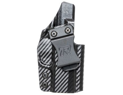 Rounded Gear Springfield Hellcat IWB Holster RH Kydex Carbon Fiber Black - Sleek and Secure Concealment - SFAHELLCATCFRHVAR