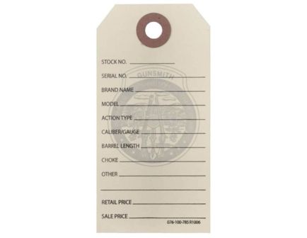 Brownells 3.75" x 1.88" Gun Price Tag, Manilla Pack of 100
