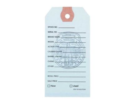 Brownells 3.75" x 1.88" Gun Price Tag, Light Blue Pack of 100
