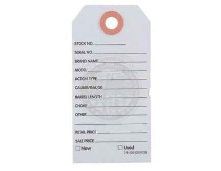 Brownells 3.75" x 1.88" Gun Price Tag, Light Blue Pack of 500