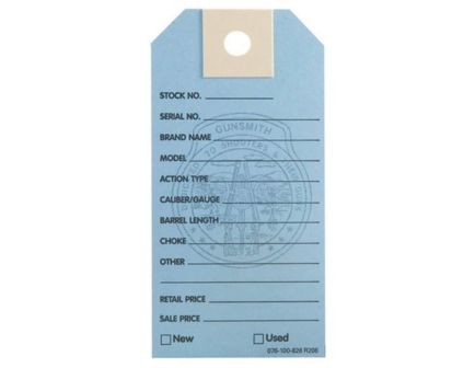 Brownells 3.75" x 1.88" Gun Price Tag, Light Blue Pack of 1000