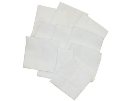 Brownells 12 Gauge/16 Gauge 3" x 3" Square Patch, White Pack of 1000