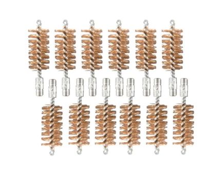 Brownells 12 Gauge 5/16-27 Male Double-Tuff Bronze Bore Brush, Pack of 12