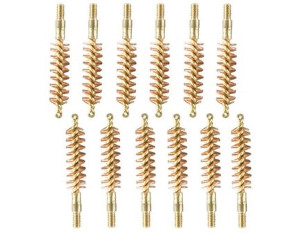 Brownells .38 Caliber/.357 Cal/9mm #8-32 Male Special Line Bore Brush, Pack of 12