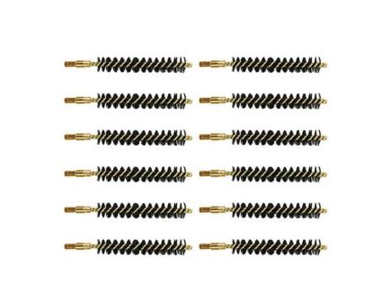 Brownells .35 Cal/.38 Caliber/.357 Cal #8-32 Male Heavy Weight Bore Brush, Pack of 12