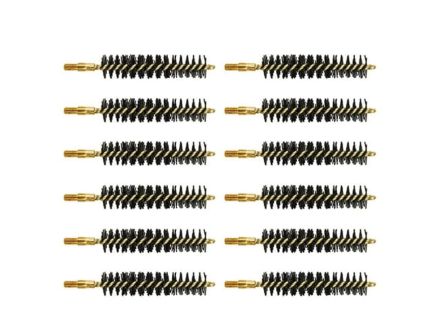 Brownells .44 Cal/.45 Cal #8-32 Male Heavy Weight Bore Brush, Pack of 12