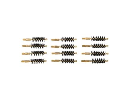 Brownells .38 Caliber/.357 Cal/9mm #8-32 Male Heavy Weight Bore Brush, Pack of 12