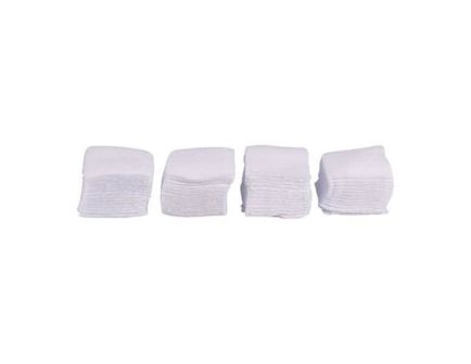 Brownells .270 Cal/.22 Cal 1.38" x 1.38" Square Flannel Patch, White Pack of 100