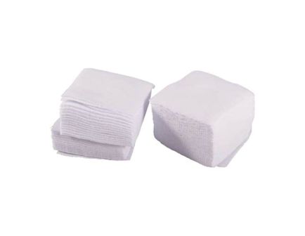 Brownells .35 Cal/20 Gauge 2.50" x 2.50" Square Flannel Patch, White Pack of 100