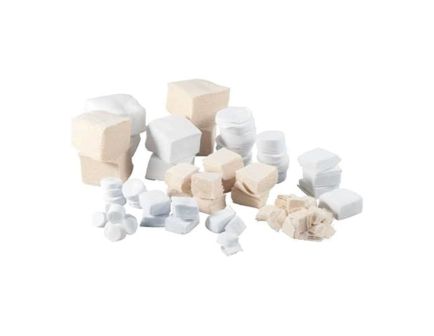 Brownells Fannel Master Pack Patch, White Pack of 100