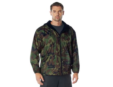 Rothco Reversible Lined Jacket With Hood - Woodland Camo, 2X-Large