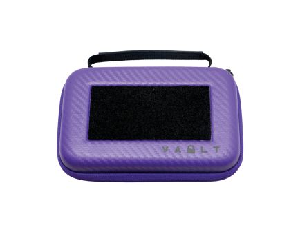 Vault Nano Mini Knife Case, Purple Carbon Fiber - Stylish Knife Case, Secure and Durable - VLTNANOPRPCBN