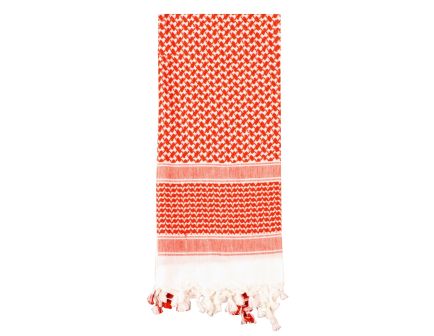 Rothco Shemagh Tactical Desert Keffiyeh Scarf - Red - White