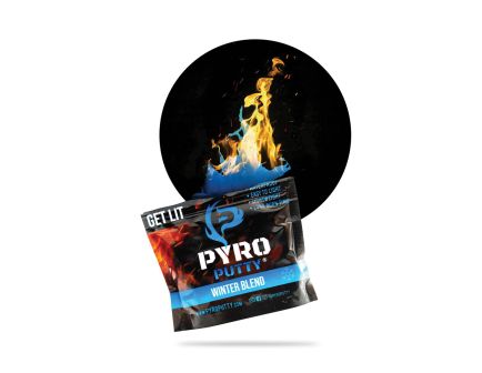 Pyro Putty Winter Blend  Fire Staters 2 oz, Blue - PP2OZW
