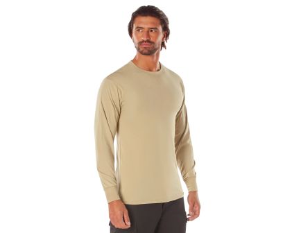 Rothco Long Sleeve Solid T-Shirt - Desert Sand, 2X-Large