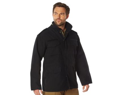 Rothco Vintage M-65 Field Jacket - Black, 2X-Large