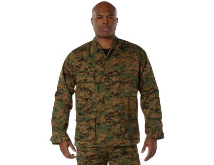 Rothco Digital Camo Bdu Shirt - Woodland Digital Camo, 2X-Large