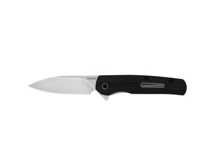Kershaw Korra Assisted/Folding Knife Drop Point Black - Stylish and Functional - 1409