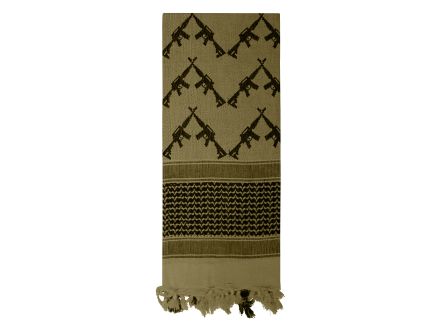 Rothco Crossed Rifles Shemagh Tactical Desert Keffiyeh Scarf