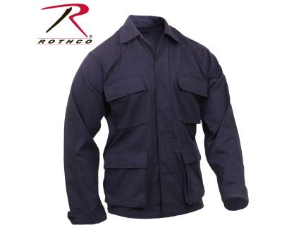 Rothco Rip-Stop Bdu Shirt - Navy Blue, Small