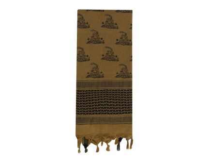 Rothco Gadsden Snake Shemagh Tactical Desert Scarf - Coyote Brown