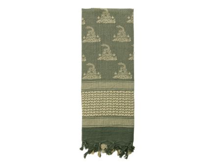 Rothco Gadsden Snake Shemagh Tactical Desert Scarf - Foliage Green