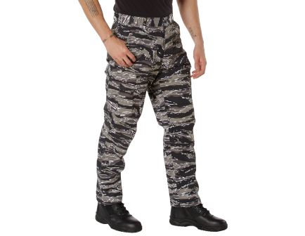 Rothco Color Camo Tactical Bdu Pants - Urban Tiger Stripe Camo, Large