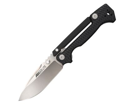 Cold Steel AD-15 Lite Folding Knife Drop Point Black - Strong Locking Mechanism, Lightweight Handle, Tactical Design - CS-58SQLZ