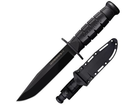 Cold Steel Leatherneck SF Fixed Knife Clip Point Black - Heavy-Duty Fixed Blade, Clip Point Design, Full Tang Construction - CS-39LSFCZ