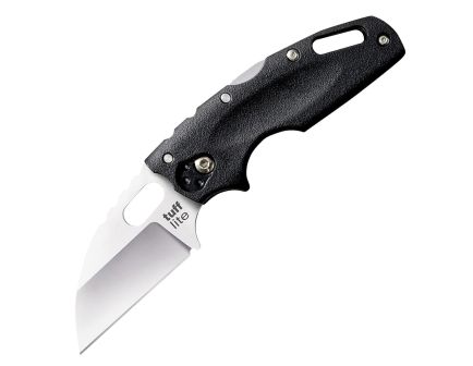 Cold Steel Tuff Lite Folding Knife Sheepsfoot Black - Compact Blade, Ergonomic Grip, Lightweight EDC, Durable Handle - CS-20LTZ