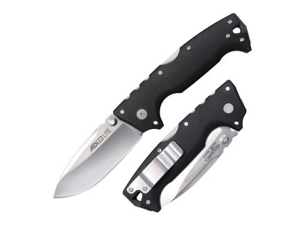 Cold Steel AD-10 Lite Folding Knife Drop Point Black - Sturdy Construction, Secure Lock, Great for Everyday Carry - CS-FL-AD10
